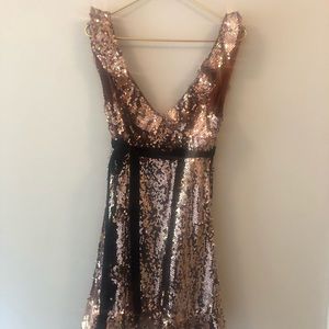 Beautiful sequence knee length dress